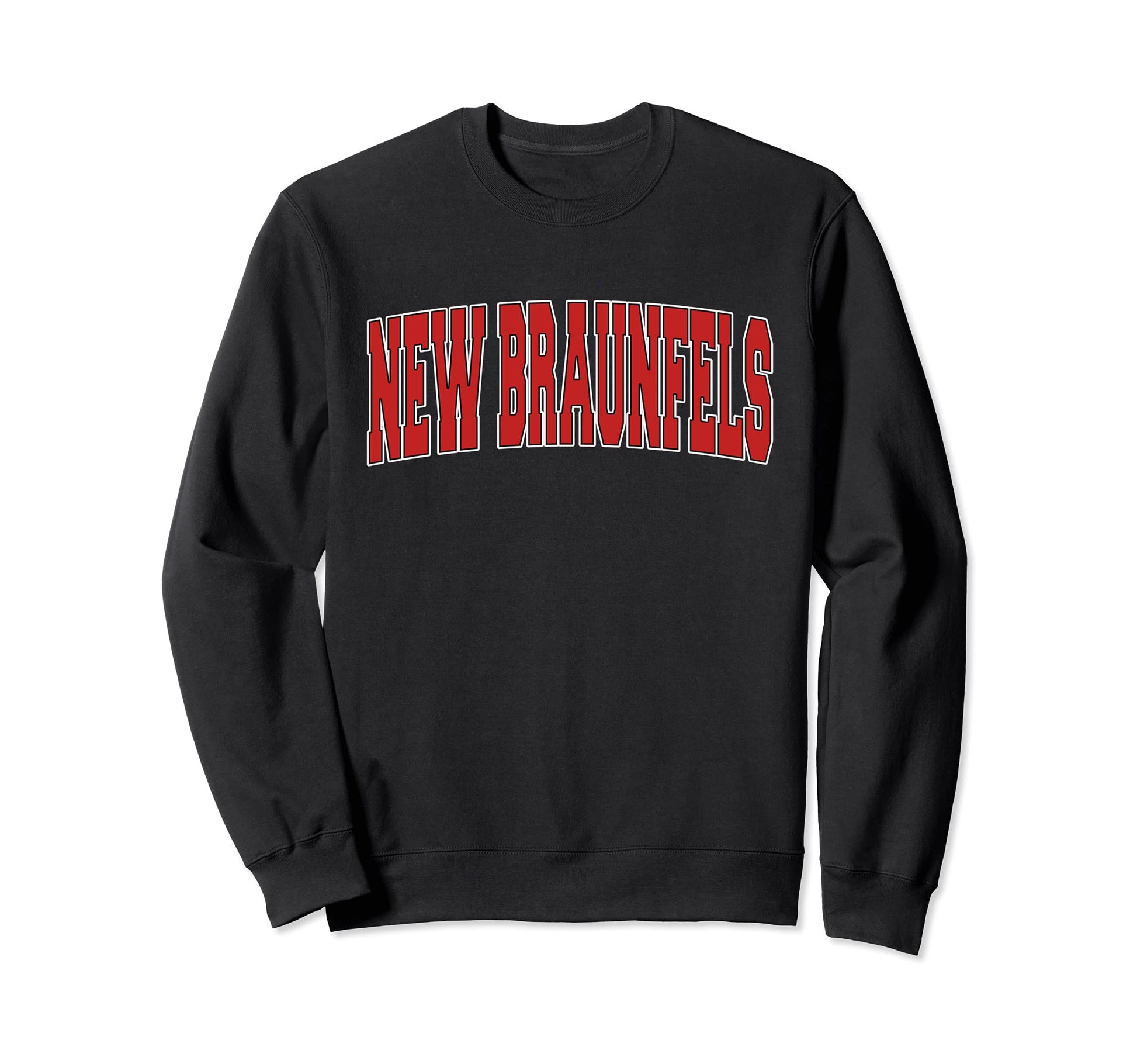 New Braunfels Tx Texas Varsity Usa Sweatshirt - Minimalist Print Men Women - T-Shirt, Sweatshirt, Hoodie