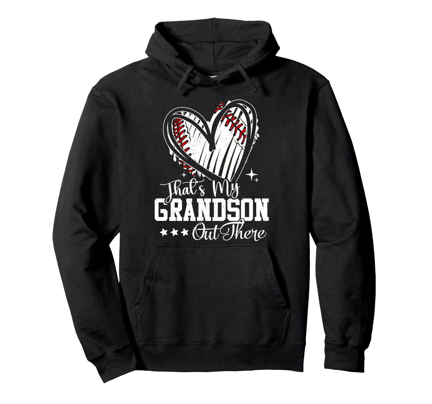 Thats My Grandson Out There Baseball Hoodie - Novelty Apparel Men Women - T-Shirt, Sweatshirt, Hoodie