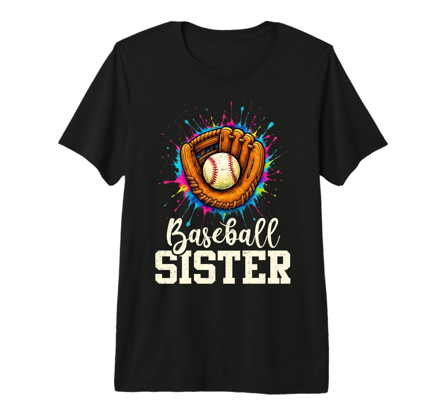 Baseball Sister Colorful Tri Blend T-Shirt - Casual Everyday Wear Unisex - T-Shirt, Sweatshirt, Hoodie