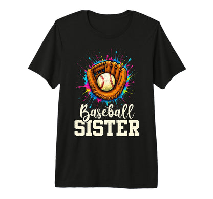 Baseball Sister Colorful Tri Blend T-Shirt - Casual Everyday Wear Unisex - T-Shirt, Sweatshirt, Hoodie