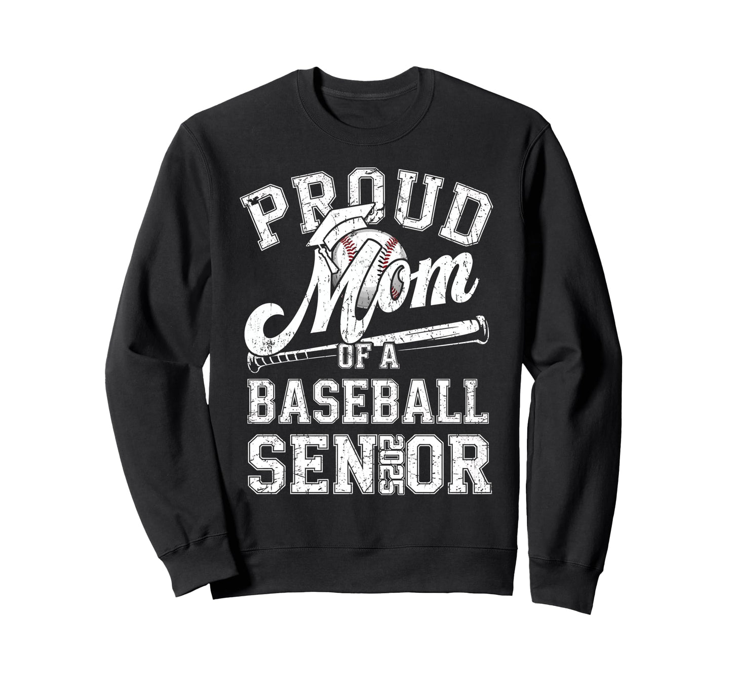 Proud Mom 2025 Senior Baseball Sweatshirt - Aesthetic Graphic for Adults - T-Shirt, Sweatshirt, Hoodie