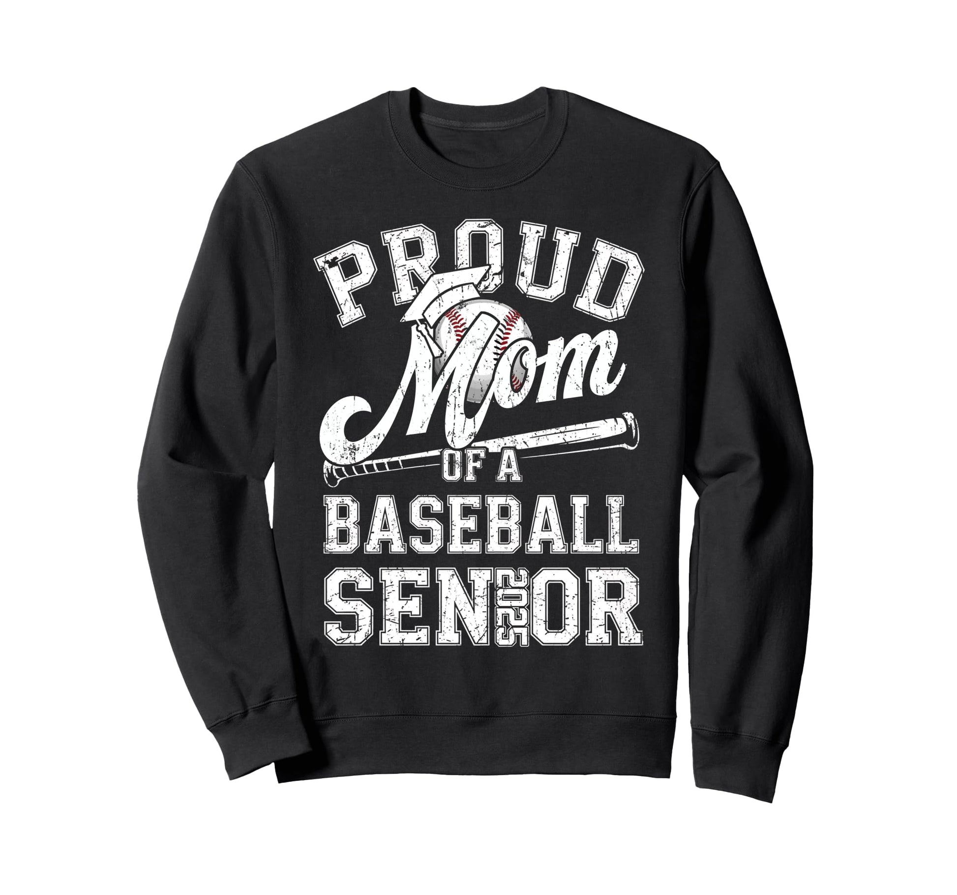 Proud Mom 2025 Senior Baseball Sweatshirt - Aesthetic Graphic for Adults - T-Shirt, Sweatshirt, Hoodie