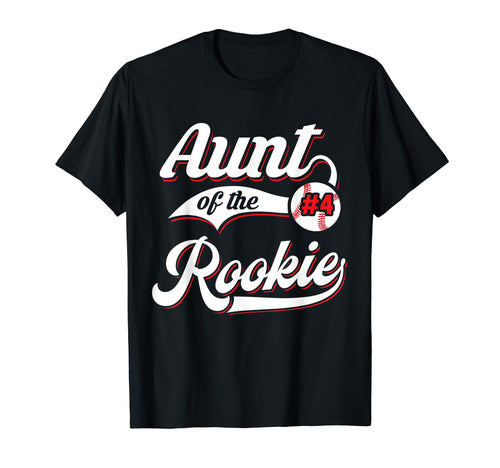 Aunt Rookie Matching Family Baseball 4Th T-Shirt - Minimalist Print Unisex - T-Shirt, Sweatshirt, Hoodie