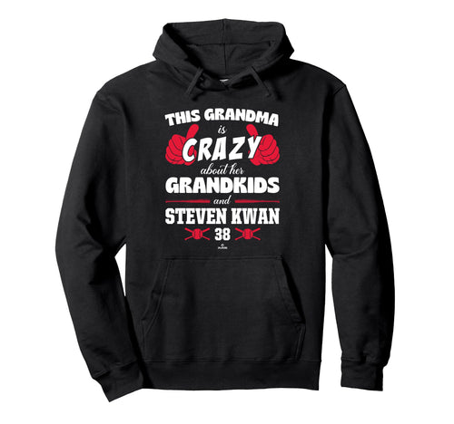 Grandma Crazy Steven Kwan Cleveland Hoodie - Custom Art Print Unisex - T-Shirt, Sweatshirt, Hoodie