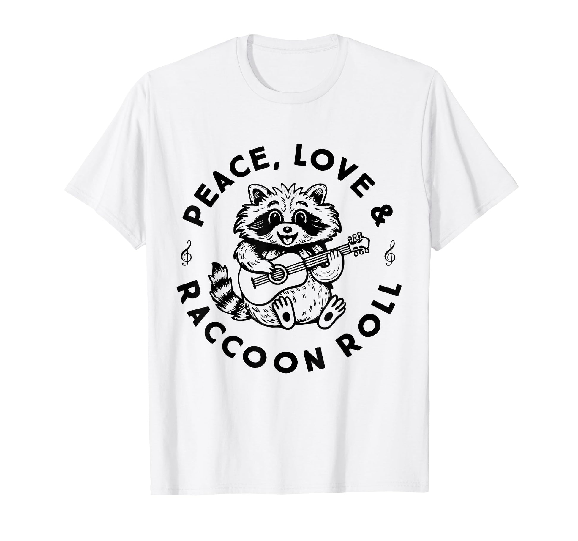 Raccoon Rock And Roll Music Raccoon T-Shirt - Fun Novelty Design Unisex - T-Shirt, Sweatshirt, Hoodie
