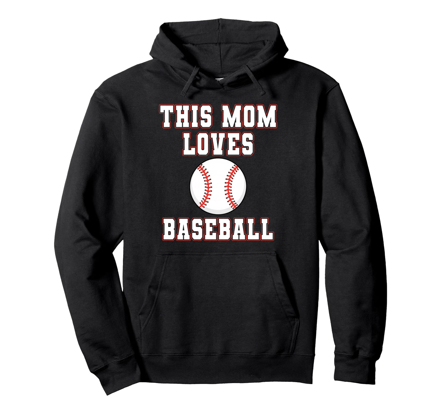 This Mom Loves Baseball Game Day Sports Hoodie - Novelty Apparel Men Women - T-Shirt, Sweatshirt, Hoodie