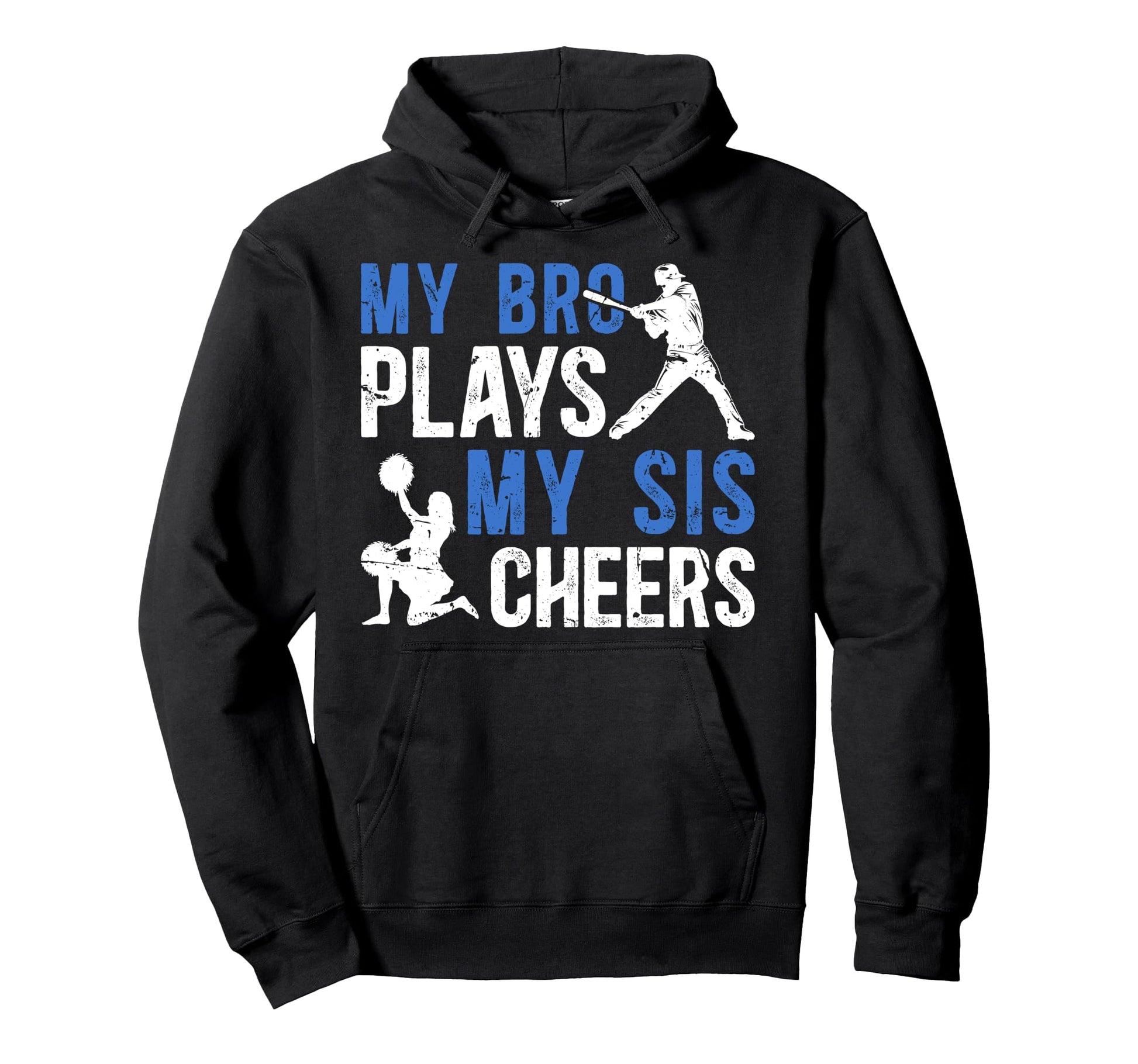 Baseball Cheer Brother Baseball Player Hoodie - Novelty Apparel for Adults - T-Shirt, Sweatshirt, Hoodie