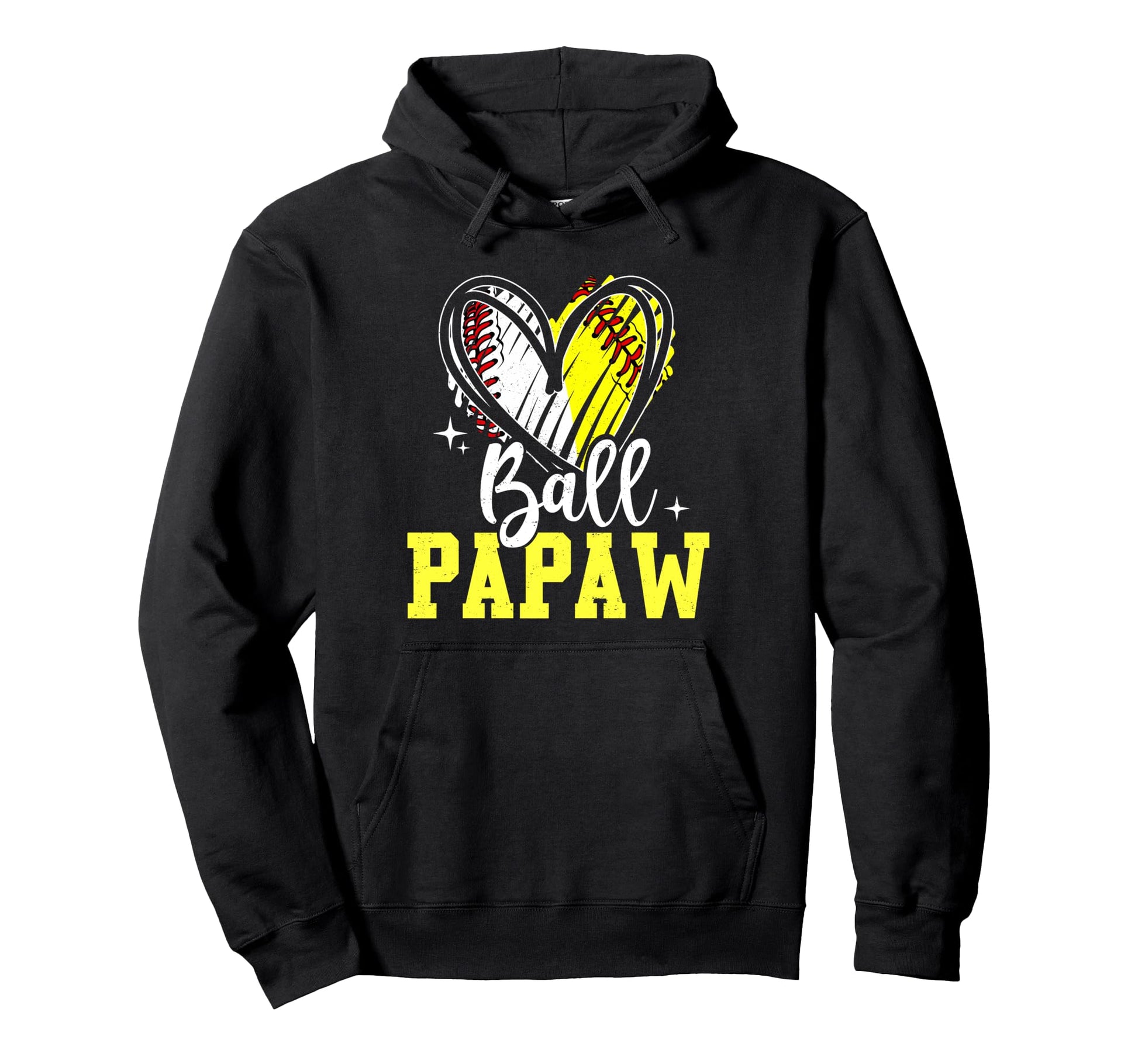 Ball Papaw Softball Baseball Papaw Hoodie - Novelty Apparel Men Women - T-Shirt, Sweatshirt, Hoodie