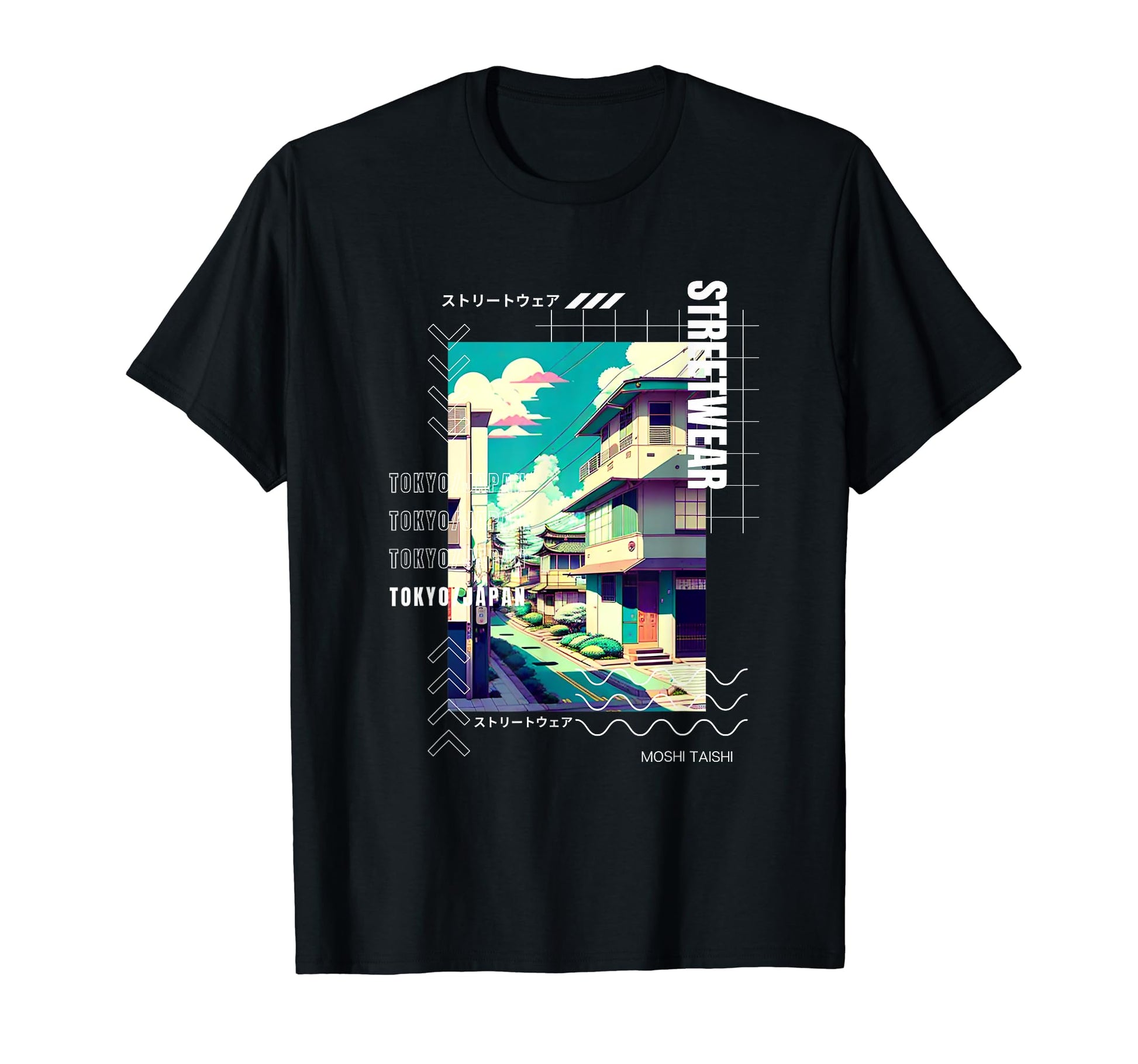 Lofi Tokyo Japanese Streetwear T-Shirt - Custom Art Print for Adults - T-Shirt, Sweatshirt, Hoodie