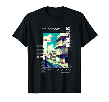 Lofi Tokyo Japanese Streetwear T-Shirt - Custom Art Print for Adults - T-Shirt, Sweatshirt, Hoodie