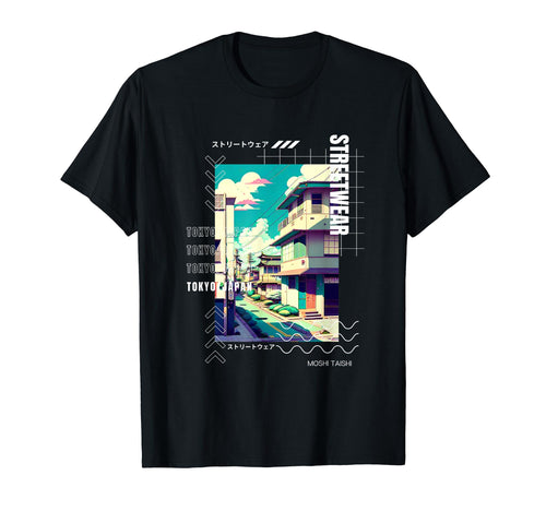 Lofi Tokyo Japanese Streetwear T-Shirt - Custom Art Print for Adults - T-Shirt, Sweatshirt, Hoodie