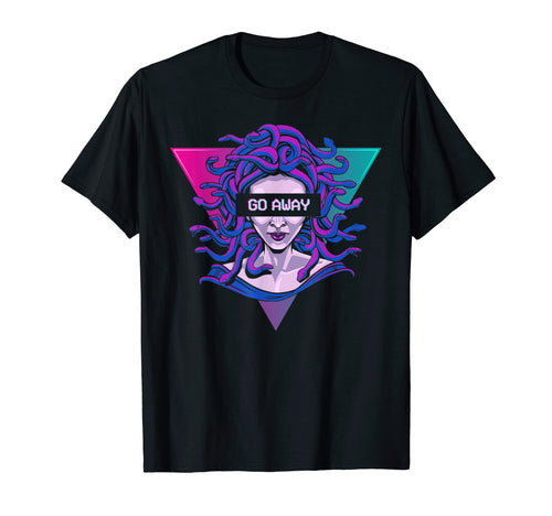 Aesthetic Medusa Snake Head Go Away T-Shirt - Minimalist Print for Adults - T-Shirt, Sweatshirt, Hoodie