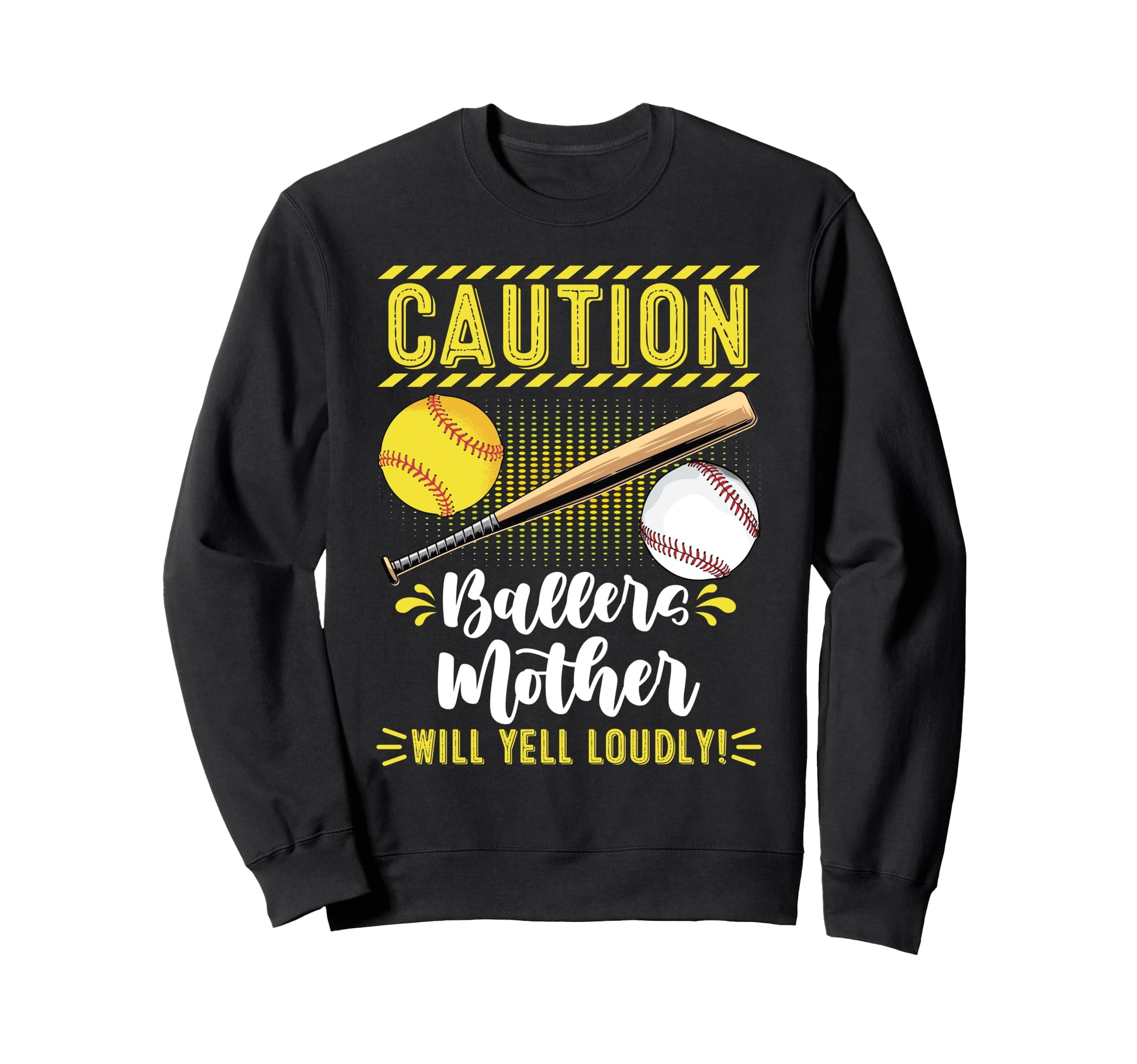 Ballers Mother Funny Baseball Sweatshirt - Aesthetic Graphic Men Women - T-Shirt, Sweatshirt, Hoodie