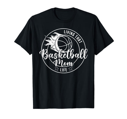 Football Living That Basketball Mom T-Shirt - Minimalist Print for Adults - T-Shirt, Sweatshirt, Hoodie