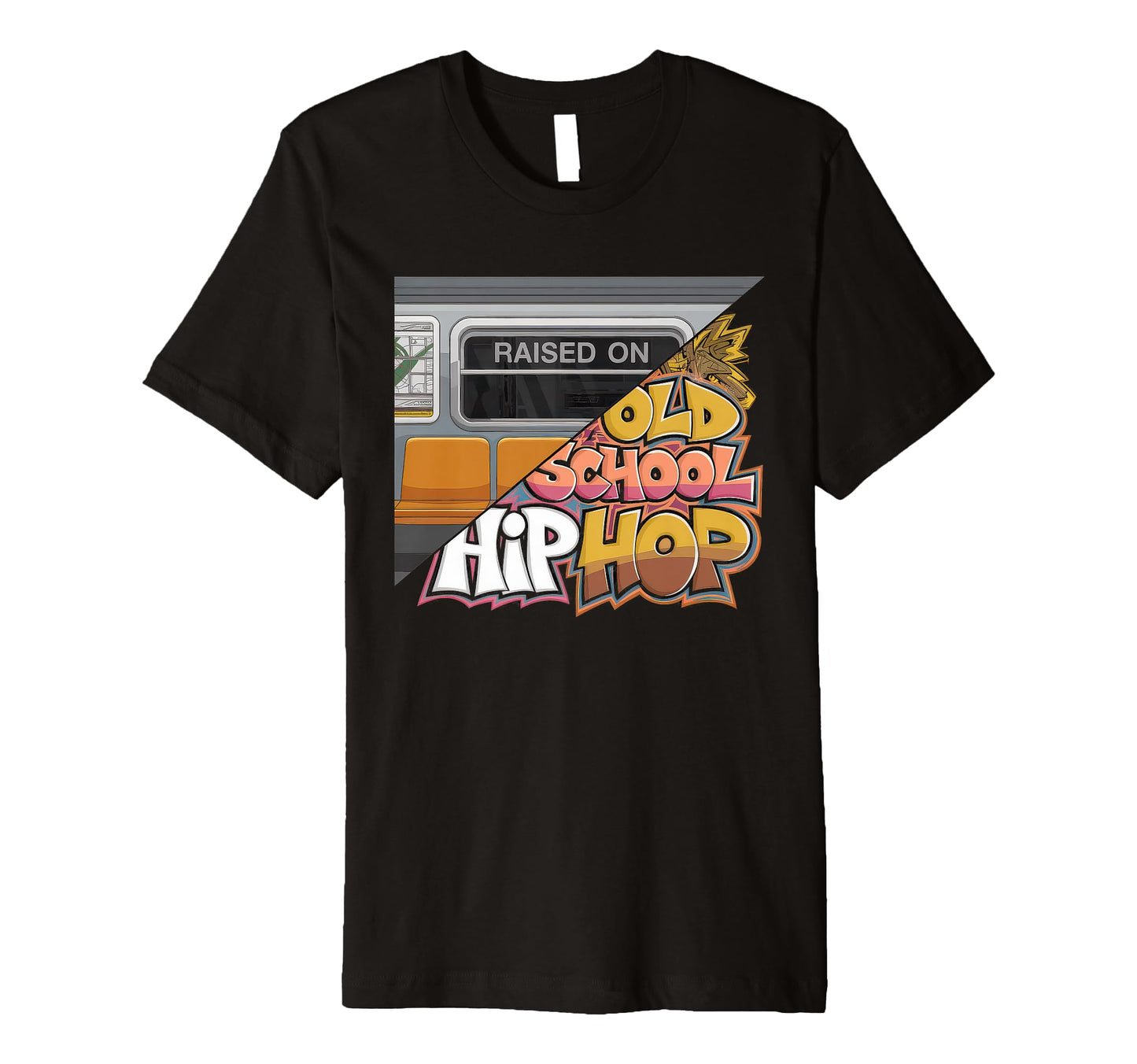 Raised Old School Hip Hop Cassette T-Shirt - Unique Graphic Men Women - T-Shirt, Sweatshirt, Hoodie
