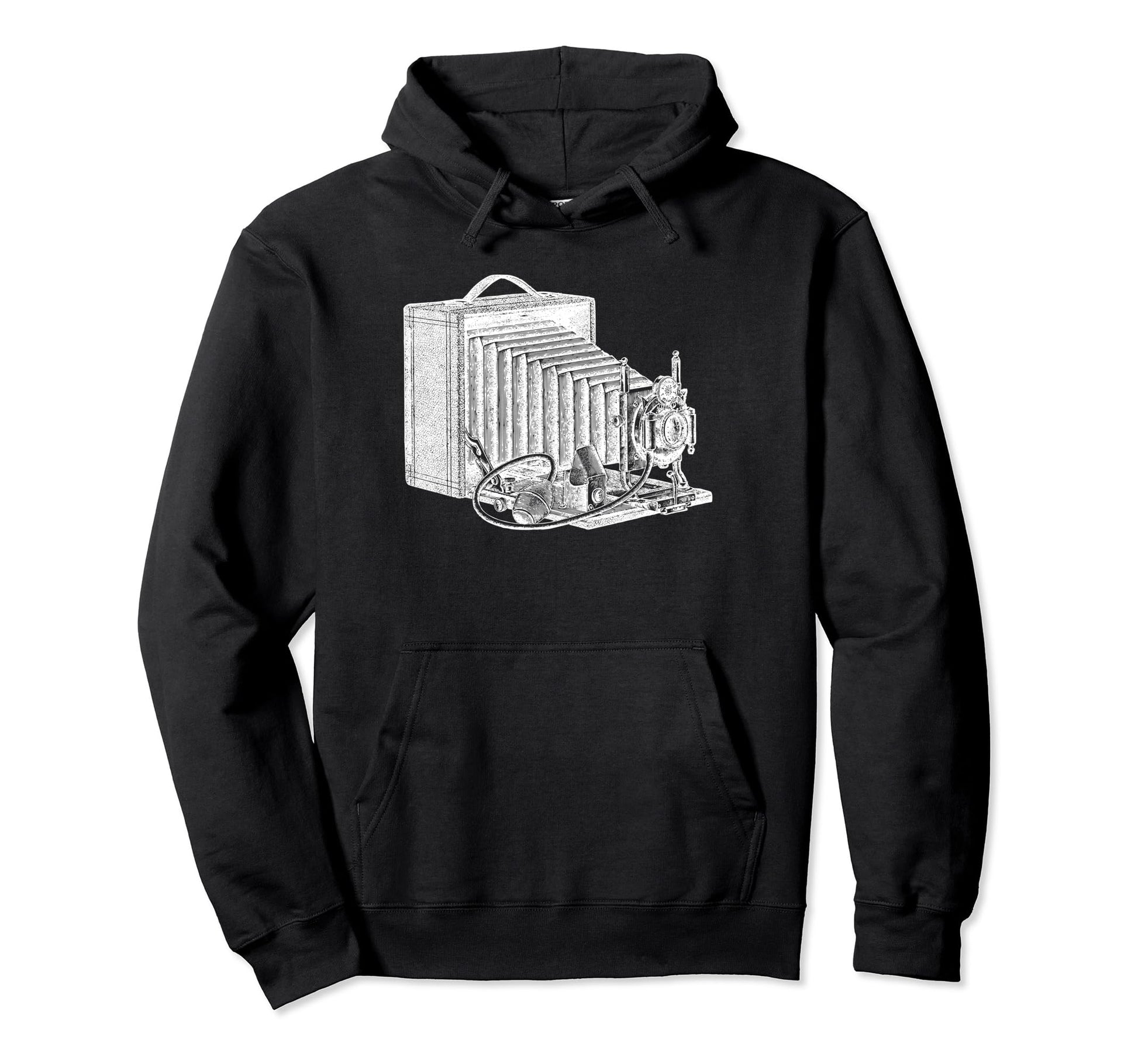 Old Time Camera Turn Century Flash Hoodie - Aesthetic Graphic for Adults - T-Shirt, Sweatshirt, Hoodie