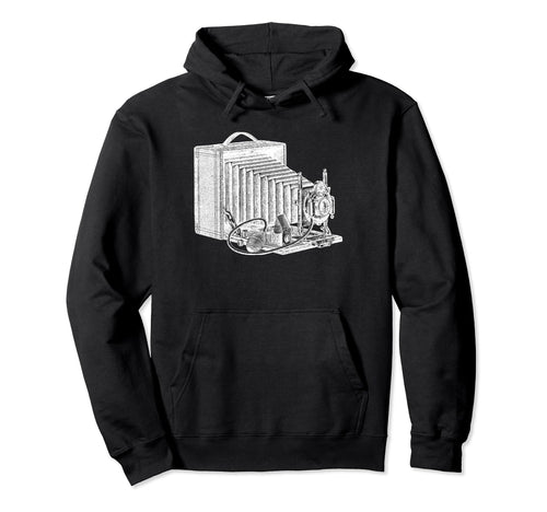 Old Time Camera Turn Century Flash Hoodie - Aesthetic Graphic for Adults - T-Shirt, Sweatshirt, Hoodie