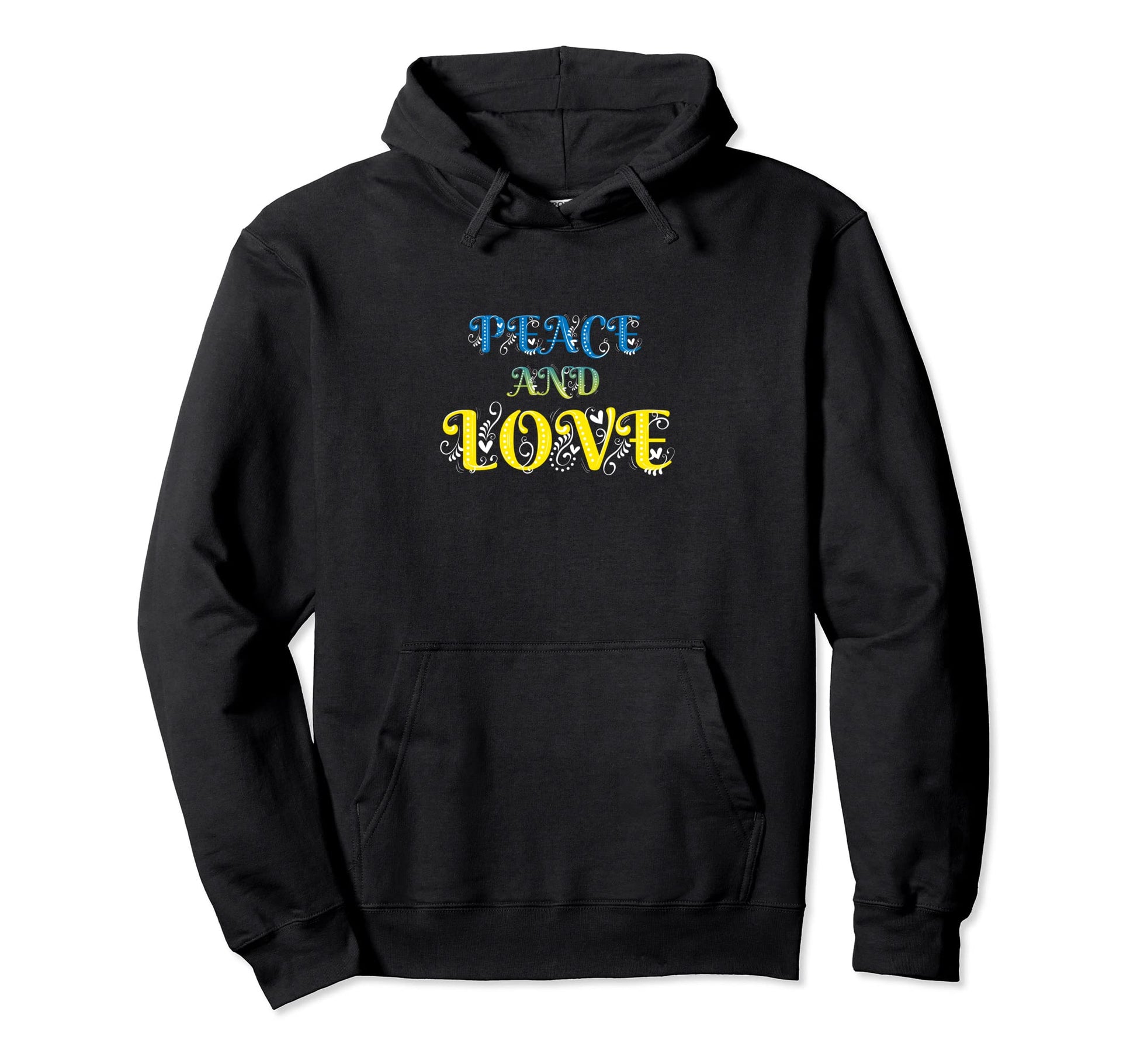 Make Peace Not War Colorful Peace Hoodie - Streetwear Style for Adults - T-Shirt, Sweatshirt, Hoodie