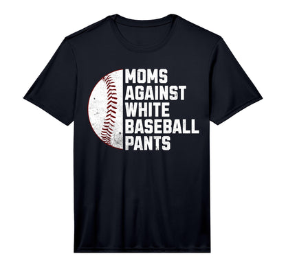 Mens Moms Against White Baseball T-Shirt - Fun Novelty Design Men Women - T-Shirt, Sweatshirt, Hoodie
