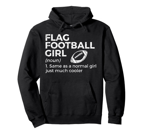 Funny Flag Football Definition Hoodie - Minimalist Print Men Women - T-Shirt, Sweatshirt, Hoodie