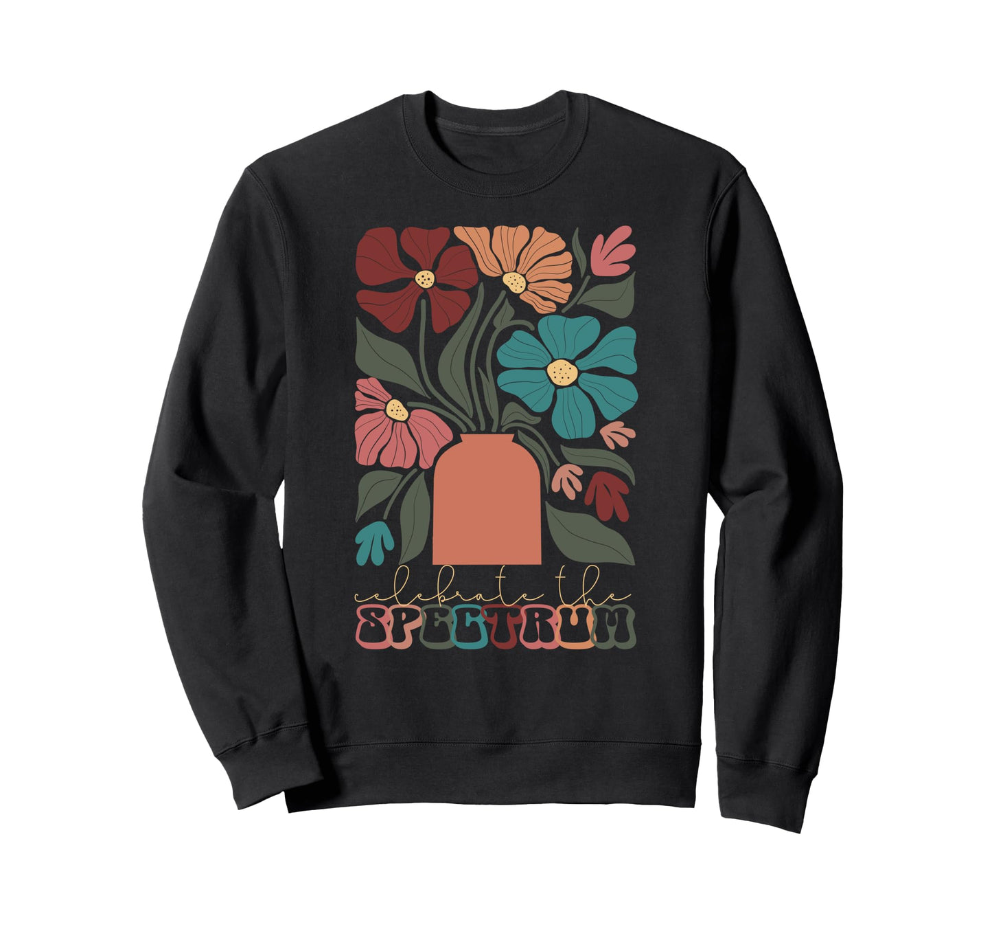 Autism Neurodiversity Celebrate Sweatshirt - Custom Art Print for Adults - T-Shirt, Sweatshirt, Hoodie