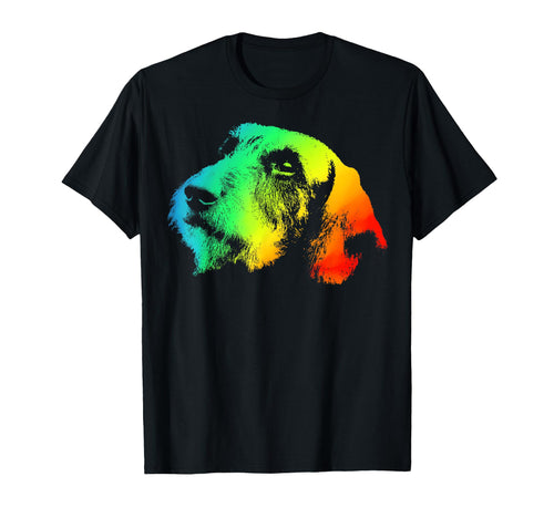 Dachshund Wire Hair Colorful Rainbow T-Shirt - Trendy Graphic Men Women - T-Shirt, Sweatshirt, Hoodie