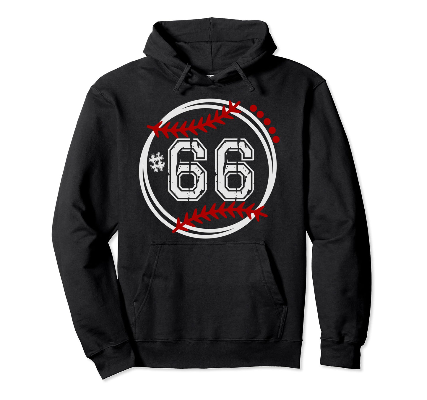 Baseball Jersey 66 Trendy Baseball Hoodie - Custom Art Print for Adults - T-Shirt, Sweatshirt, Hoodie