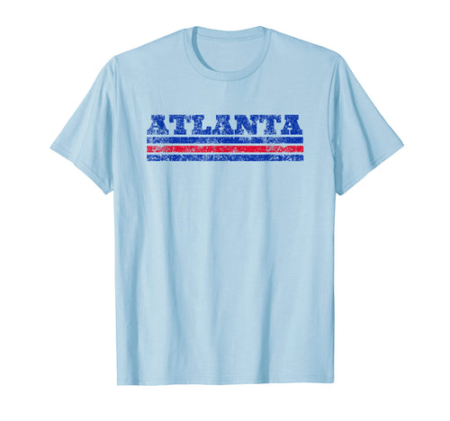 Atlanta Georgia Weathered Stripe T-Shirt - Casual Everyday Wear for Adults - T-Shirt, Sweatshirt, Hoodie