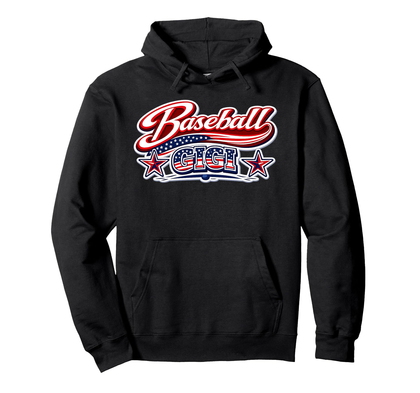 Baseball Gigi Usa Flag Patriotic July 4Th Hoodie - Graphic Print Men Women - T-Shirt, Sweatshirt, Hoodie
