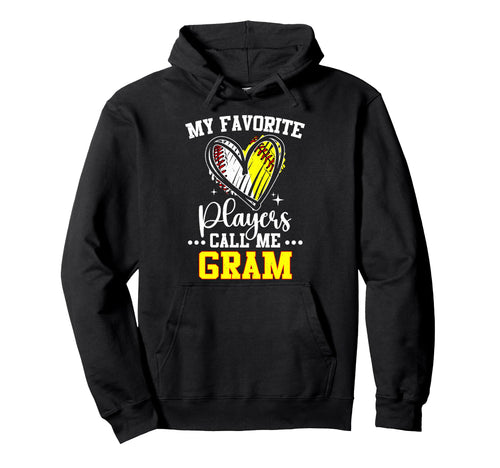 My Favorite Baseball Softball Players Hoodie - Graphic Print Men Women - T-Shirt, Sweatshirt, Hoodie