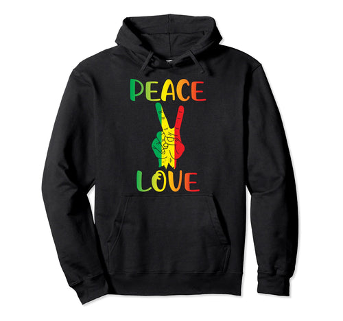 Jamaica Reggae Music Rasta Pride Peace Hoodie - Trendy Graphic Men Women - T-Shirt, Sweatshirt, Hoodie