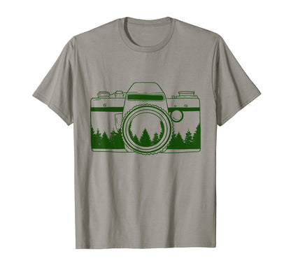 Photographer Camera Trees Nature T-Shirt - Fun Novelty Design Men Women - T-Shirt, Sweatshirt, Hoodie