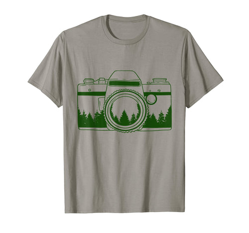 Photographer Camera Trees Nature T-Shirt - Fun Novelty Design Men Women - T-Shirt, Sweatshirt, Hoodie