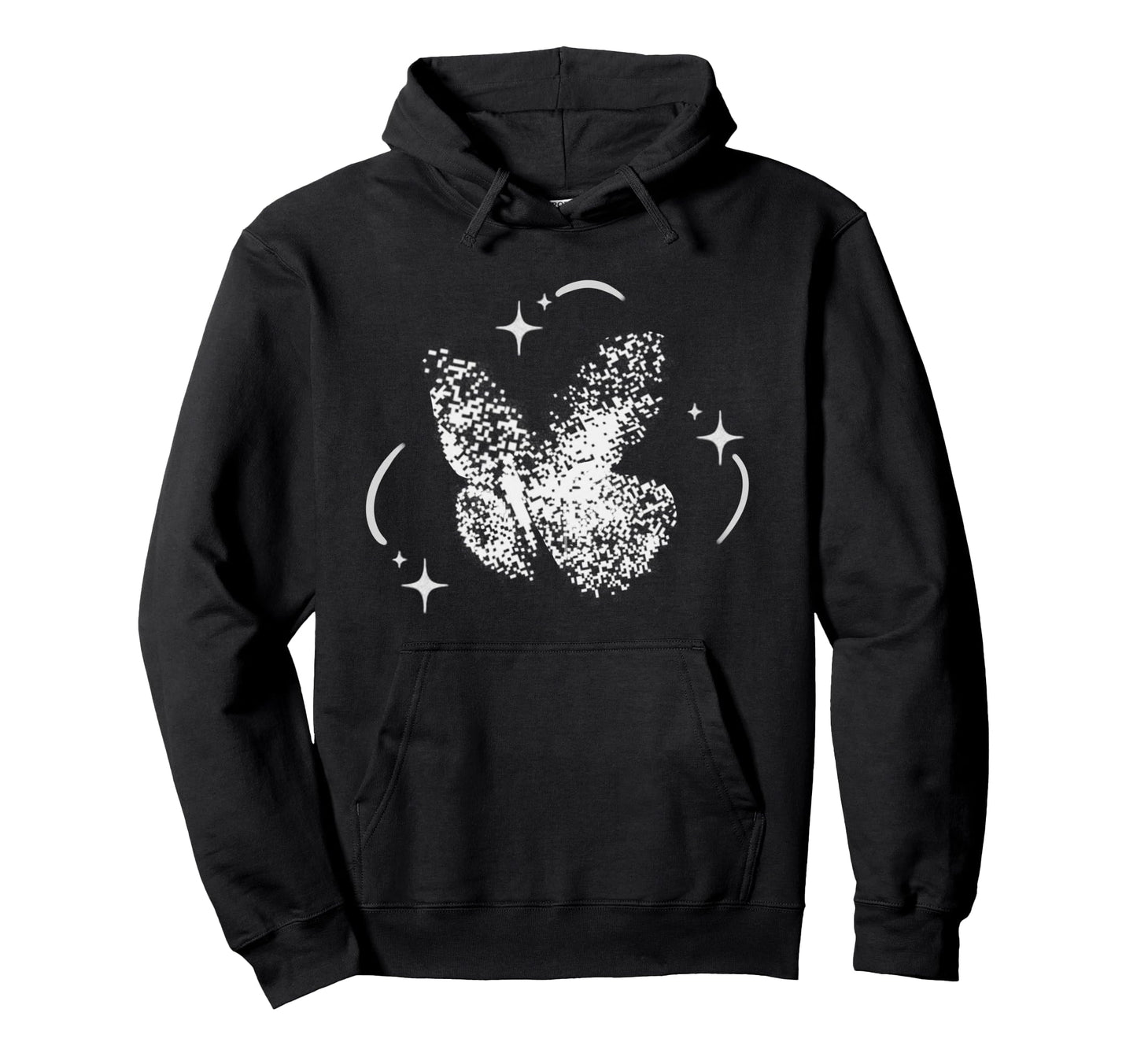Y2K 90S Tattoo Dotwork Stippling Butterfly Hoodie - Custom Art Print Unisex - T-Shirt, Sweatshirt, Hoodie