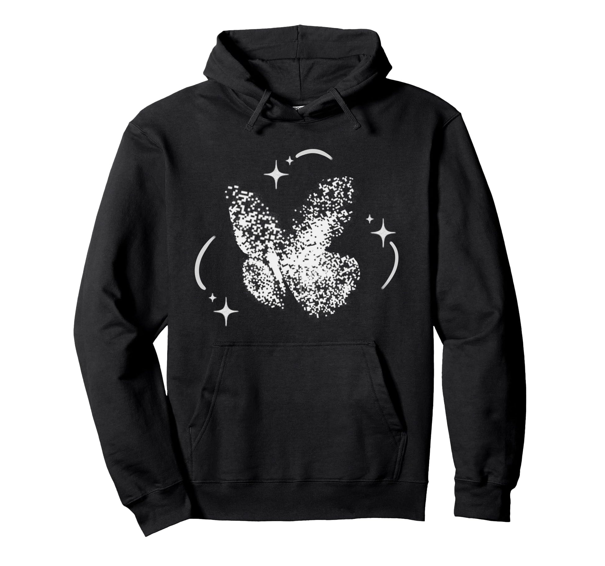 Y2K 90S Tattoo Dotwork Stippling Butterfly Hoodie - Custom Art Print Unisex - T-Shirt, Sweatshirt, Hoodie