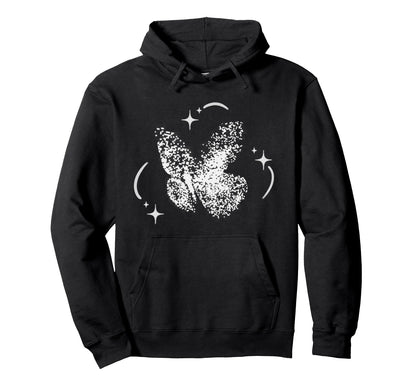 Y2K 90S Tattoo Dotwork Stippling Butterfly Hoodie - Custom Art Print Unisex - T-Shirt, Sweatshirt, Hoodie