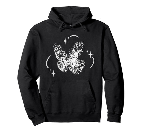 Y2K 90S Tattoo Dotwork Stippling Butterfly Hoodie - Custom Art Print Unisex - T-Shirt, Sweatshirt, Hoodie