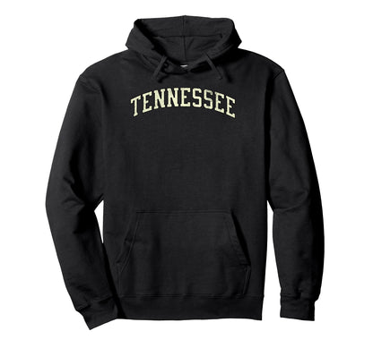 Tennessee Varsity Orange Distressed Hoodie - Casual Everyday Wear Unisex - T-Shirt, Sweatshirt, Hoodie
