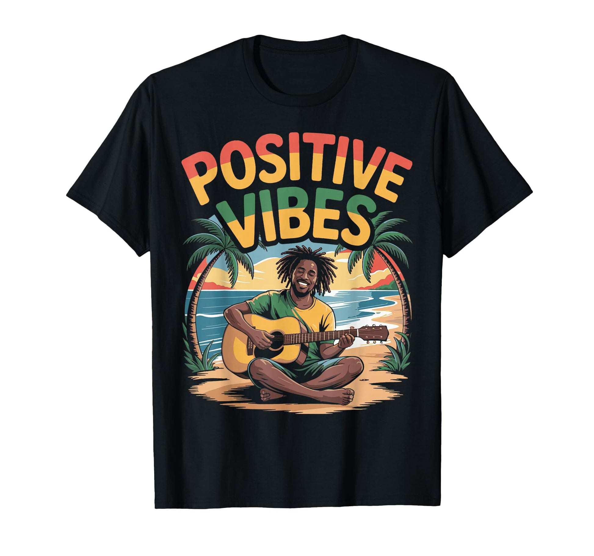 Reggae Music Vibes Jamaican African Rasta T-Shirt - Unique Graphic Unisex - T-Shirt, Sweatshirt, Hoodie