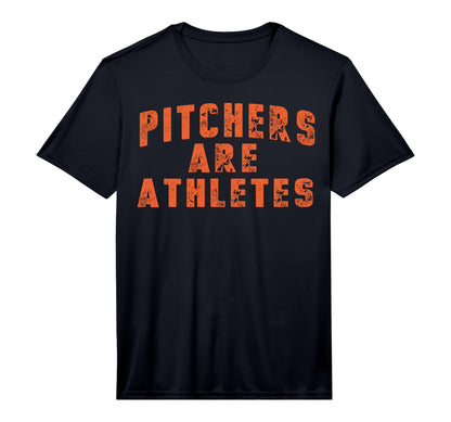 Mens Baseball Pitchers Are Athletes T-Shirt - Unique Graphic for Adults - T-Shirt, Sweatshirt, Hoodie