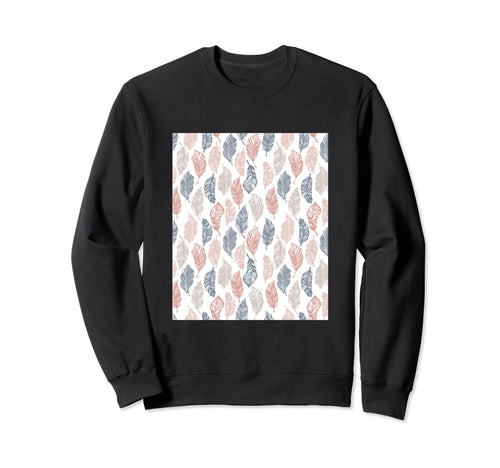 Boho Feathers Pattern Sweatshirt - Minimalist Print Men Women - T-Shirt, Sweatshirt, Hoodie