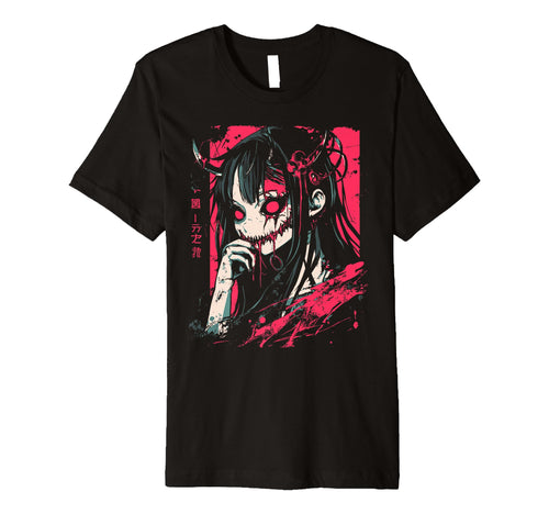 Anime Horror Aesthetic Vaporwave Waifu T-Shirt - Unique Graphic Unisex - T-Shirt, Sweatshirt, Hoodie