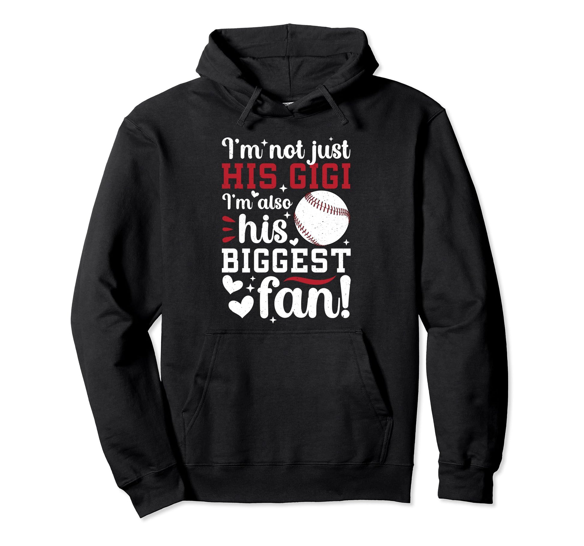His Biggest Fan Baseball Gigi Hoodie - Minimalist Print for Adults - T-Shirt, Sweatshirt, Hoodie