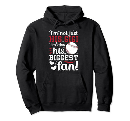 His Biggest Fan Baseball Gigi Hoodie - Minimalist Print for Adults - T-Shirt, Sweatshirt, Hoodie