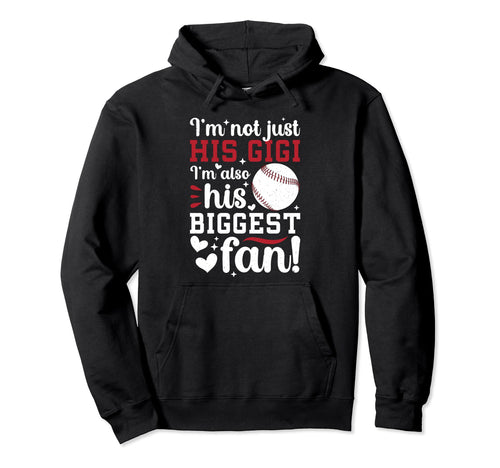 His Biggest Fan Baseball Gigi Hoodie - Minimalist Print for Adults - T-Shirt, Sweatshirt, Hoodie