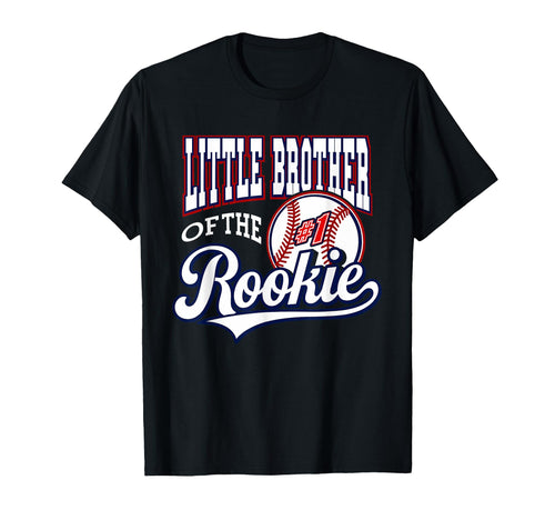Little Brother Number 1 Rookie Baseball T-Shirt - Minimalist Print Unisex - T-Shirt, Sweatshirt, Hoodie