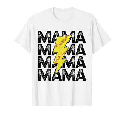 Softball Mom Player Team Mama Sports T-Shirt - Unique Graphic Men Women - T-Shirt, Sweatshirt, Hoodie