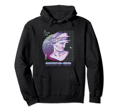 Existential Dread Vaporwave Aesthetic Hoodie - Custom Art Print for Adults - T-Shirt, Sweatshirt, Hoodie