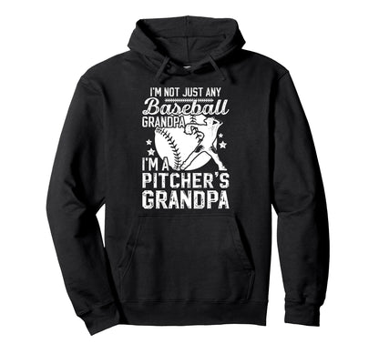 Im Baseball Pitcher Grandpa Baseball Hoodie - Aesthetic Graphic Men Women - T-Shirt, Sweatshirt, Hoodie