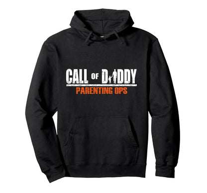 Call Daddy Parenting Ops Fathers Day Hoodie - Minimalist Print for Adults - T-Shirt, Sweatshirt, Hoodie